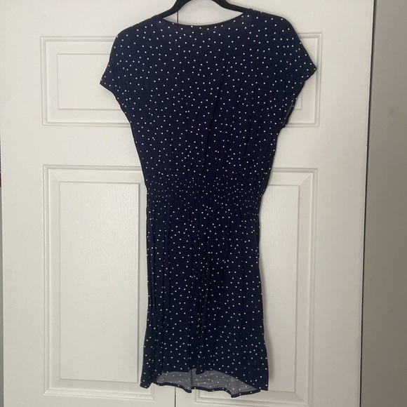 Gap blue dress with white spots in size small - Picture 2 of 4
